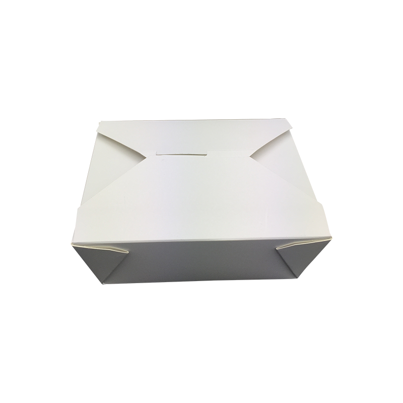 白/印刷PE/PLA紙テイクアウトボックス食品容器